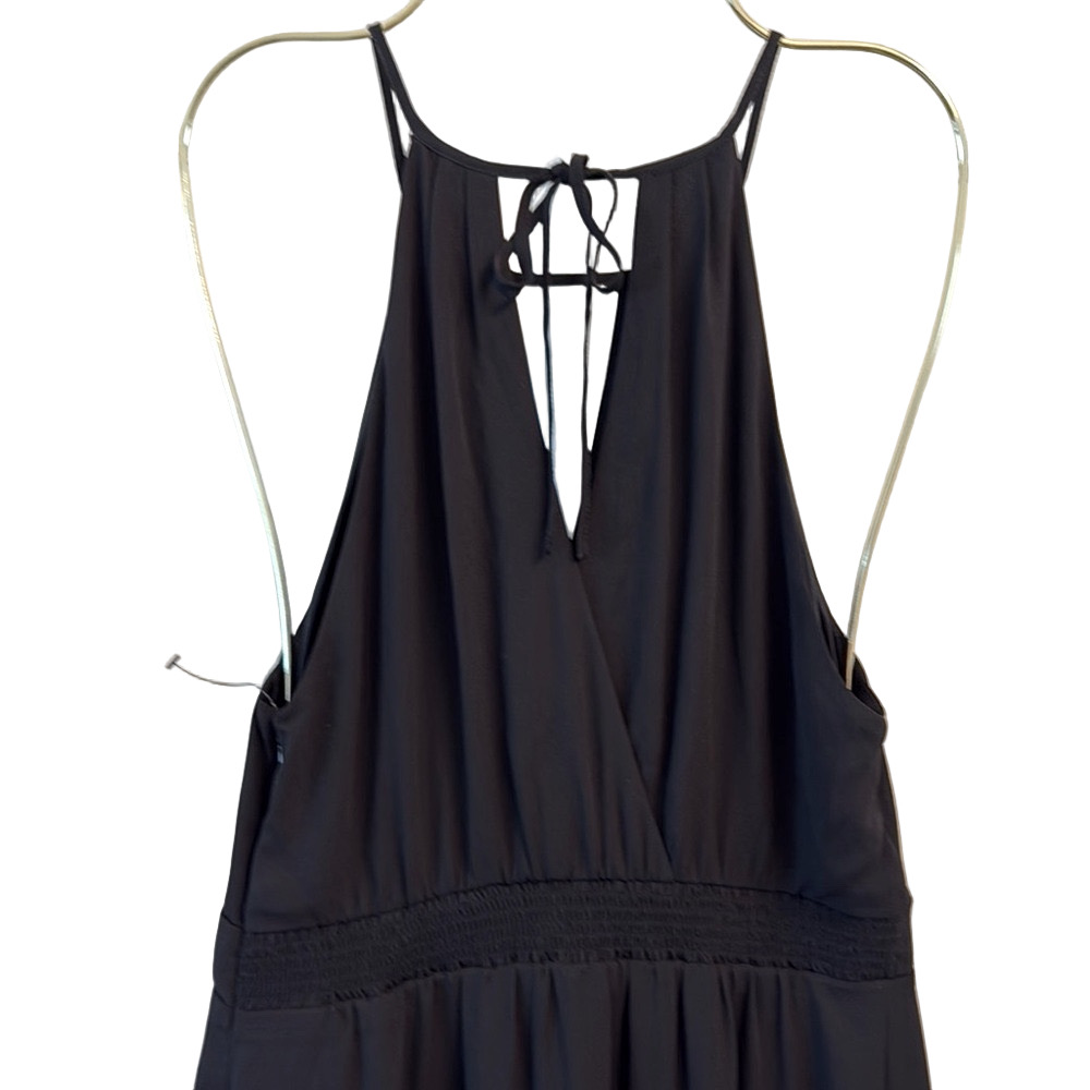 Express Runway Sample Black High-Low Halter Romper Dress Evening Size 6 New - Picture 10 of 16